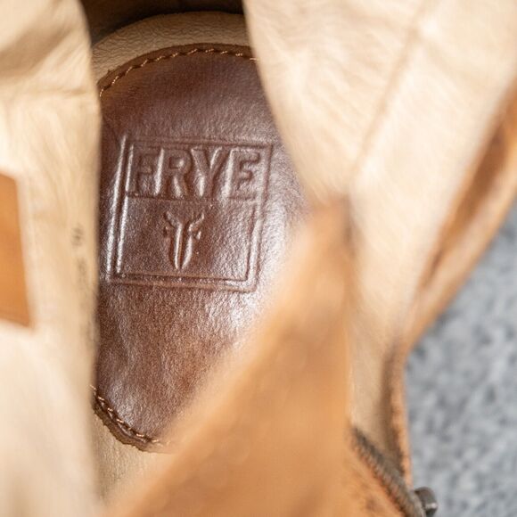 FRYE Reina Sandy Nubuck Western Inspired Booties Womens Size 7.5 M - Picture 7 of 9
